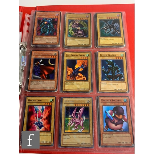 244 - A collection of assorted trading cards, to include Pokemon and Magic the Gathering, in a folder, tog... 