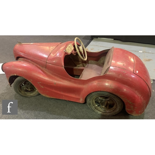 279 - An Austin J40 pedal car, finished in red.