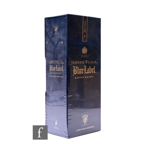 42 - A sealed bottle of Johnnie Walker Blue Label, 70cl, sealed with original cellophane.