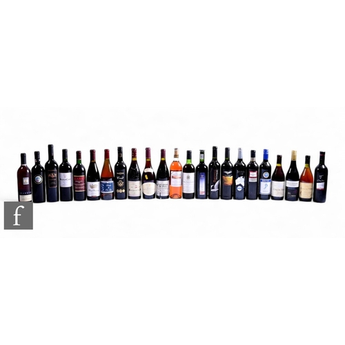 68 - Twenty-three bottles of various French red and rose wines. (22)