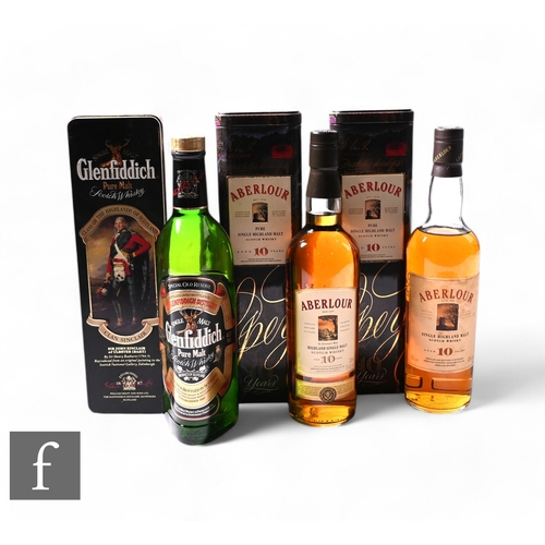 48 - Three bottles of Scottish single malt whisky, to include Glenfiddich 'Clans of Scotland' 'Clan Sincl... 