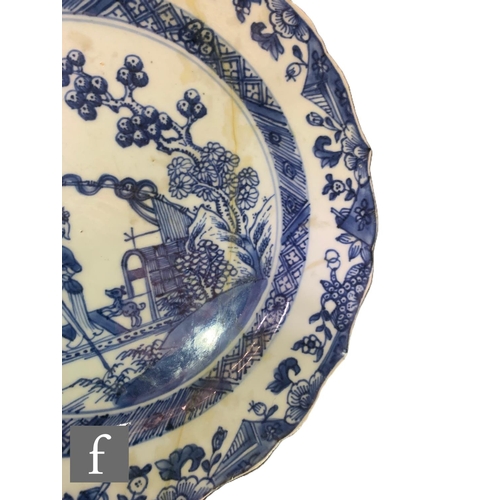 461 - A collection of Chinese blue and white porcelain dishes, various dates including 18th Century export... 