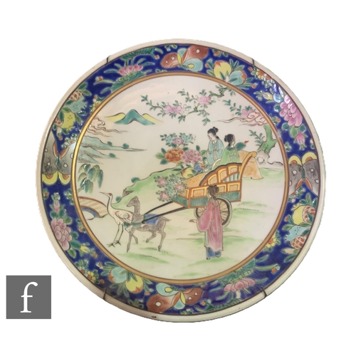 508 - A collection of 19th and 20th Century Chinese plates, to include two 19th Century famille rose  exam... 