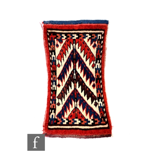 554 - A 19th Century Turkoman Yomud Eaklik (front of a spindle bag), with the typical Yomud tree design, 4... 