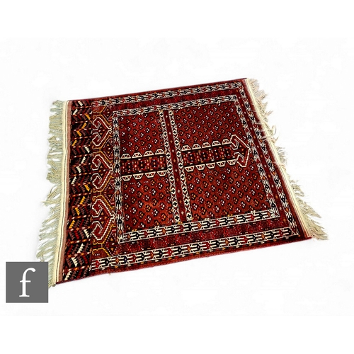 563 - A late 19th/early 20th Century Yomud Ensi (decorative entrance curtain to the tent), finely knotted ... 