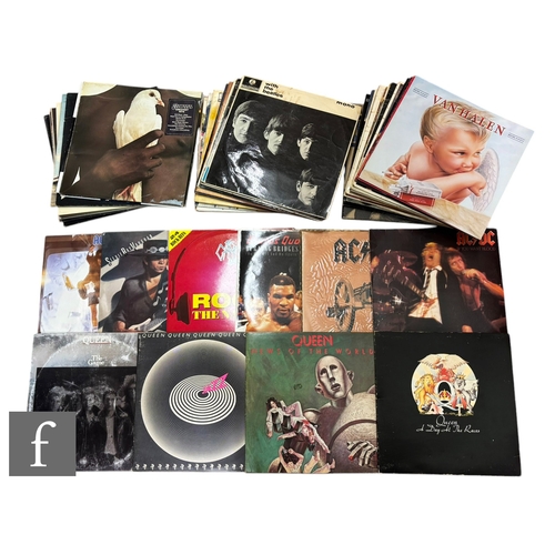 57 - 1970s/80s Rock - A collection of assorted LPs, artists to include AC/DC, Status Quo, Queen, Whitesna... 