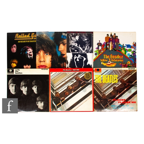 62 - The Beatles/Rolling Stones - A collection of LPs to include four Beatles - Please, Please Me, UK Mon... 