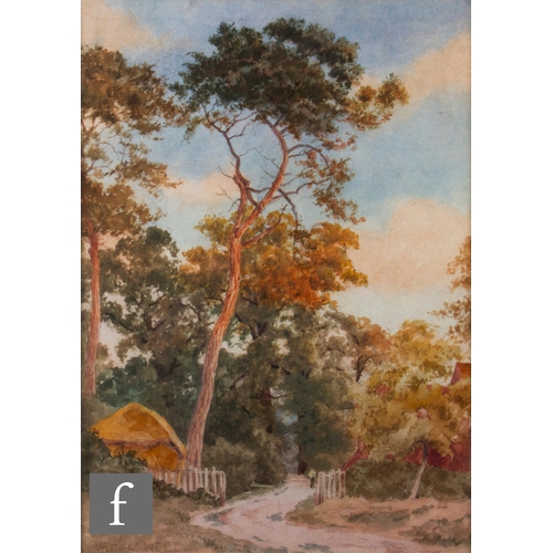 897 - FAIRFAX-RUSHTON (LATE 19TH CENTURY) - A sunlit river scene, watercolour, signed indistinctly, framed... 