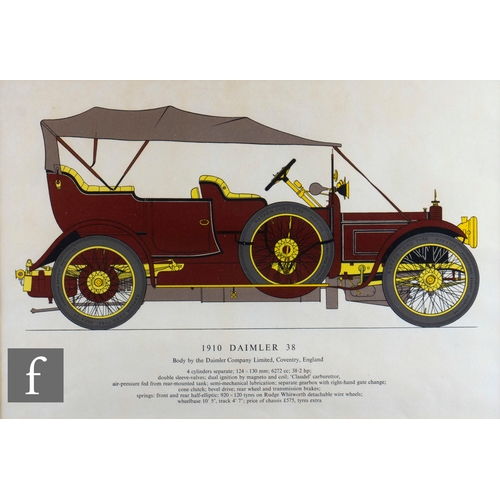 936 - AFTER GEORGE OLIVER - '1927 Rolls Royce 20', lithograph, framed, 25cm x 45cm, frame size 39cm x 60cm... 