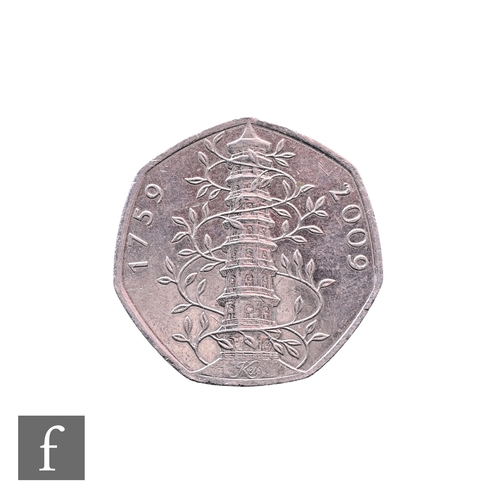 669 - Elizabeth II - A 2009 Kew Gardens fifty pence.