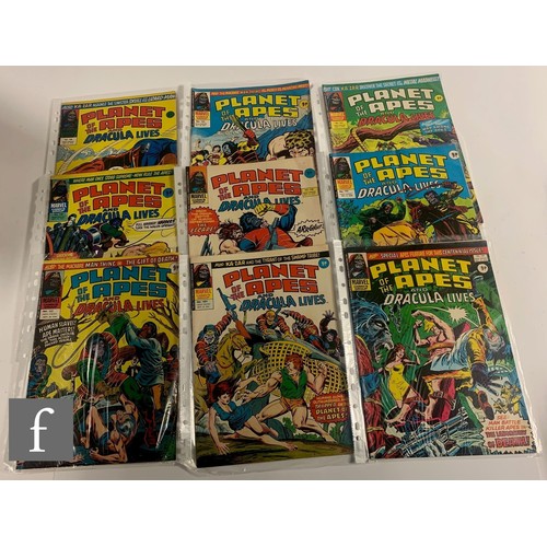 124 - A collection of Marvel UK Planet of the Apes / Planet of the Apes and Dracula Lives comics, issues #... 