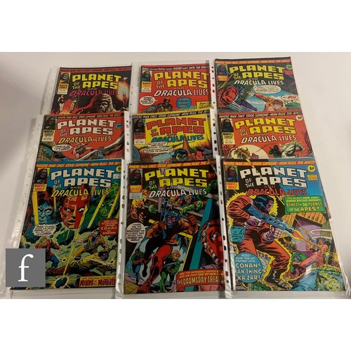 124 - A collection of Marvel UK Planet of the Apes / Planet of the Apes and Dracula Lives comics, issues #... 