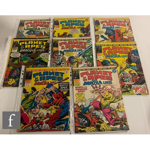 124 - A collection of Marvel UK Planet of the Apes / Planet of the Apes and Dracula Lives comics, issues #... 