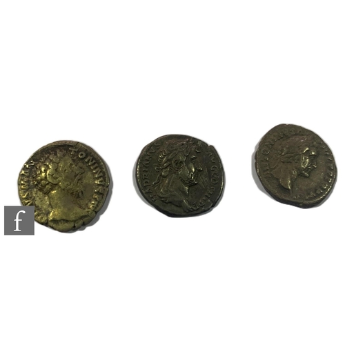 674 - Roman - Three Denarius for Marcus Aurelius, Antonius Pius and Hadrian. (3)