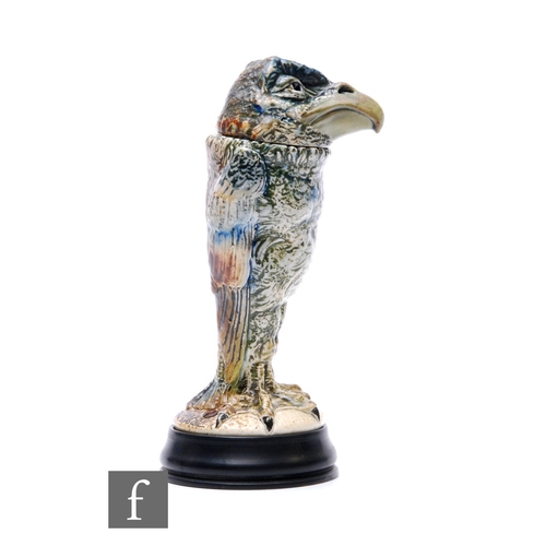 162 - Robert Wallace Martin - Martin Brothers - An early 20th Century stoneware characterful bird jar and ... 