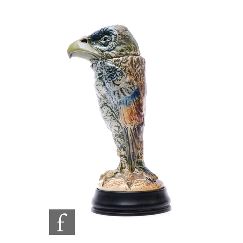 162 - Robert Wallace Martin - Martin Brothers - An early 20th Century stoneware characterful bird jar and ... 