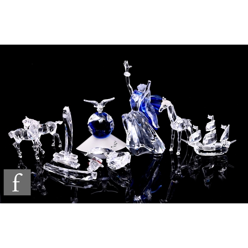 450 - A collection of SCS and other Swarovski Crystal boxed figures to include Magic Of Dance, 2002, desig... 