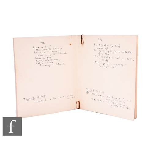 2 - A.A.Milne - (1882-1956 - Author - Winnie the Pooh) - The original manuscript draft in ink for “The V... 