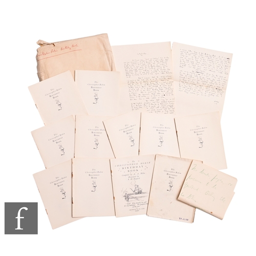 3 - A.A.Milne - (1882-1956 - Author - Winnie the Pooh) - The original manuscript introduction in ink to ... 