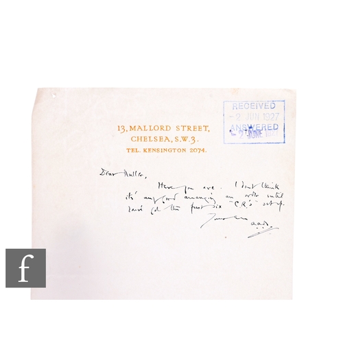 13 - A.A.Milne - (1882-1956 - Author - Winnie the Pooh) - An autograph letter signed with initials to Mul... 