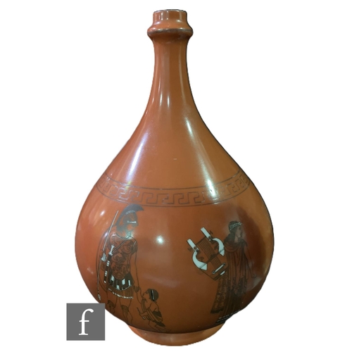 82 - A Mason's Ironstone Hydra jug, of octagonal baluster form, with grotesque moulded handle, the body p... 