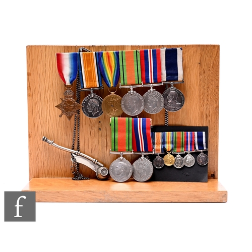 652 - A World War One trio awarded to awarded to J. 698D.P French, L.S.R.N also Long Service and Good Cond... 