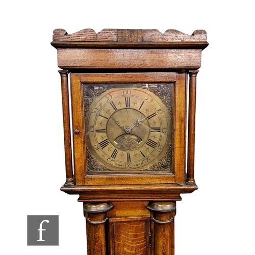 748 - A late 18th to early 19th Century and later longcase clock by John Holyroyd Wakefield, the brass dia... 