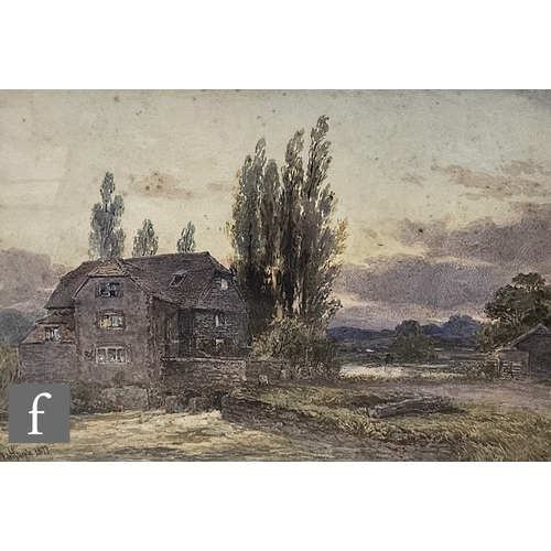 787 - John Steeple (1823-1887) - The Mill,  watercolour, signed and dated 1877, framed, 33.5cm x 49cm... 