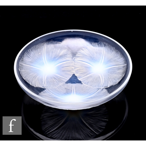 268 - A Rene Lalique opalescent glass bowl in the Volubilis pattern, no.383, designed in 1921, relief moul... 