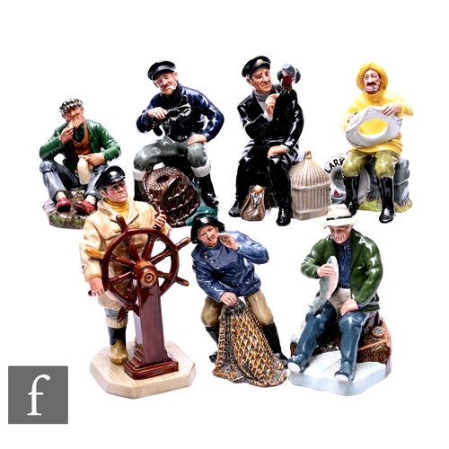 66 - A collection of Royal Doulton figures, to include, The Lobster Man HN.2317, A Good Catch HN.2258, Th... 