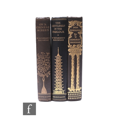 711 - William Somerset Maugham : On A Chinese Screen, William Heinemann, London, first edition, 1922, The ... 