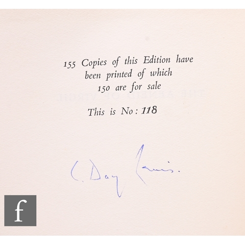 724 - Cecil Day-Lewis : The Aeneid Of Virgil, translated by Day-Lewis, edition 118 of 155 copies, signed, ... 