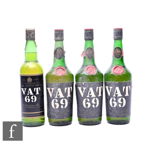 445 - A collection of four bottles of VAT 69 Scottish whisky, all 70cl. (4)