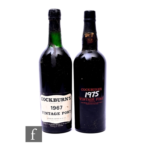 451 - Two bottles of Cockburn's vintage port, 1967 and 1975. (2)