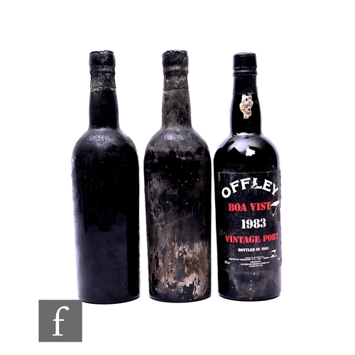 456 - Three bottles of vintage port, to include Offley Boa Vista 1983 (bottled 1985), and two bottles of T... 