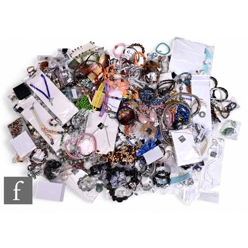 430 - A large collection of costume jewellery and watches, to include some silver jewellery, mostly new an... 