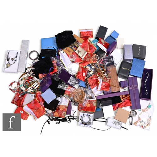 432 - A large collection of costume jewellery and watches, to include some silver jewellery, mostly new an... 