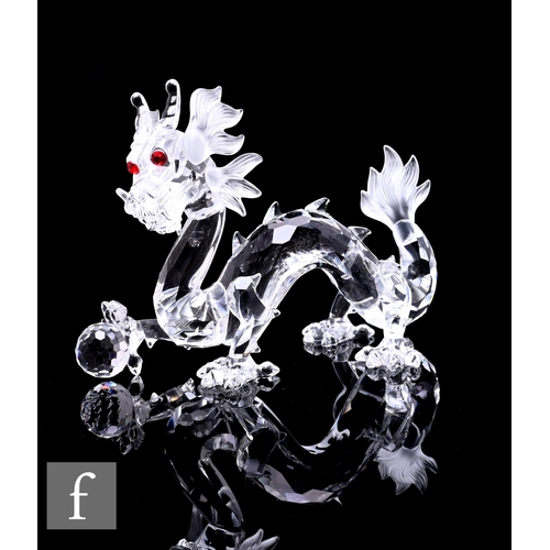 297 - A Swarovski crystal figure of a dragon from the 'Fabulous Creatures' series, annual edition for 1997... 