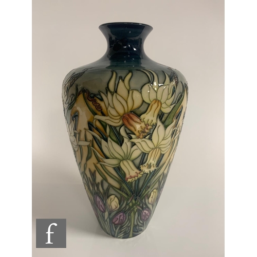 27 - Rachel Bishop for Moorcroft, a limited edition Ode to Spring vase, circa 2002, of shouldered form, t... 