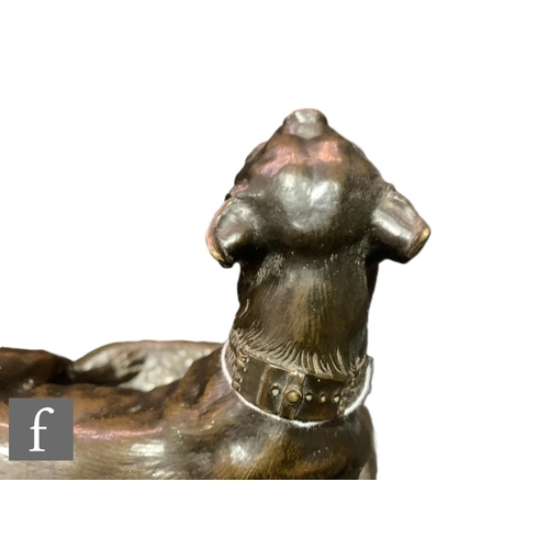 616 - AFTER ANTOINE-LOUIS BARYE - Bulldog with dead rats, bronze, bears incised signature to base, height ... 