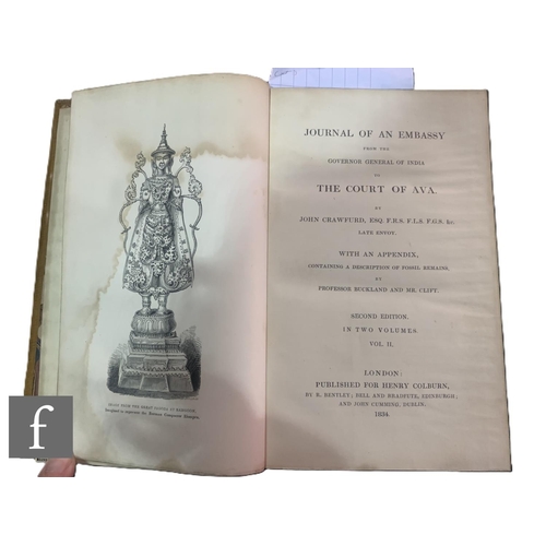 660 - John Crawfurd : Journal Of An Embassy From The Governor General Of India To The Court Of India, two ... 