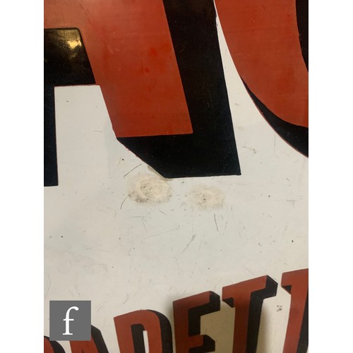 596 - A 1930s or earlier pictorial enamel sign titled 'Will's ''Flag'' Empire Blend Cigarettes', 71cm x 13... 