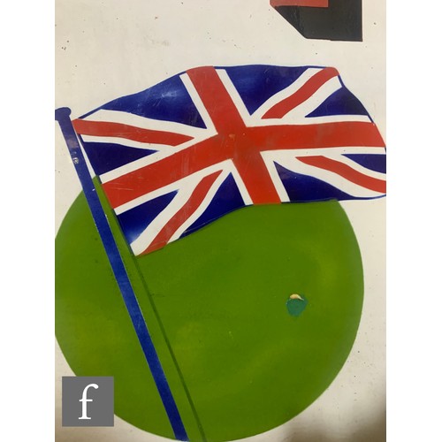 596 - A 1930s or earlier pictorial enamel sign titled 'Will's ''Flag'' Empire Blend Cigarettes', 71cm x 13... 