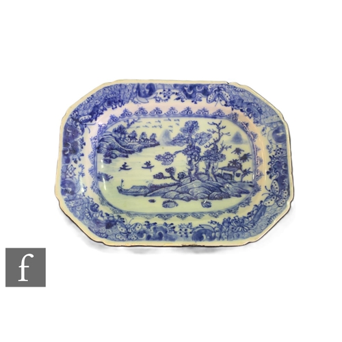 377 - A collection of Chinese late 18th Century blue and white porcelain to include eight various octagona... 