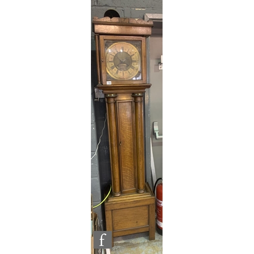 748 - A late 18th to early 19th Century and later longcase clock by John Holyroyd Wakefield, the brass dia... 