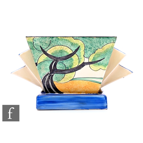 378 - Clarice Cliff - May Avenue - A shape 515 vase circa 1933, hand painted with a stylised tree lined av... 