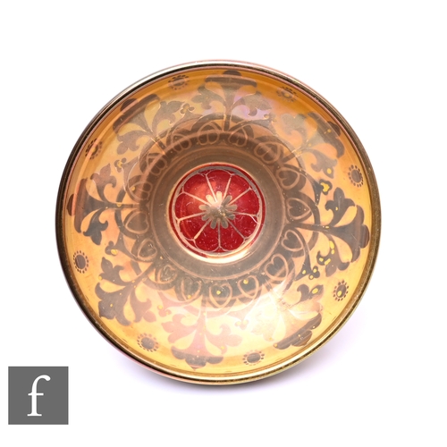 251 - Richard Joyce - Pilkington Royal Lancastrian - A lustre bowl, 1910, of circular tapered form, decora... 