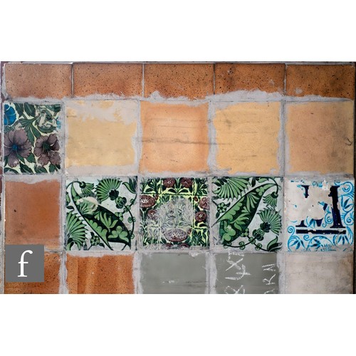 180 - William de Morgan – A monumental and important architectural tile panel from the Fulham Period circa... 