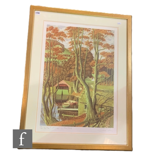 1193 - Simon Palmer (Born 1956) - 'In the Footsteps of the Poets', photo lithograph, signed and titled in p... 