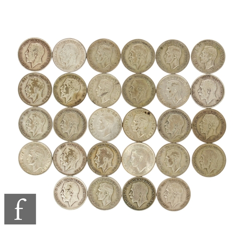 17 - George V to George VI - Various halfcrowns, 390g. (qty)